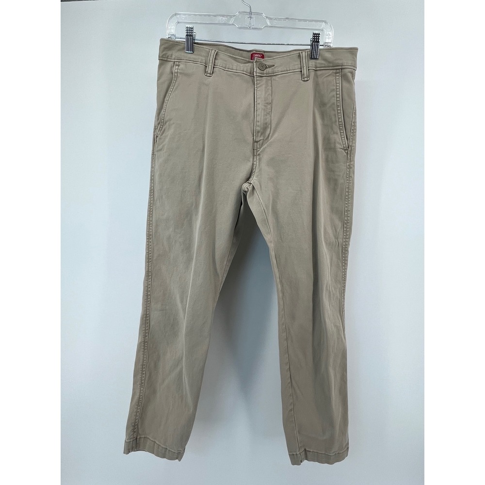 Levi's XX Chino Standard Taper Mens 33x30 Tan Khaki Stretch Twill Pants